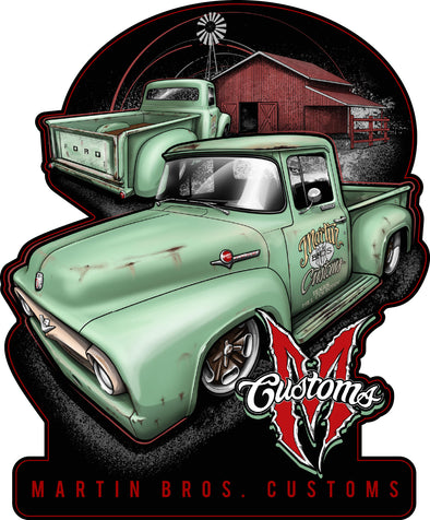 CUSTOM METAL SIGN '56 FORD