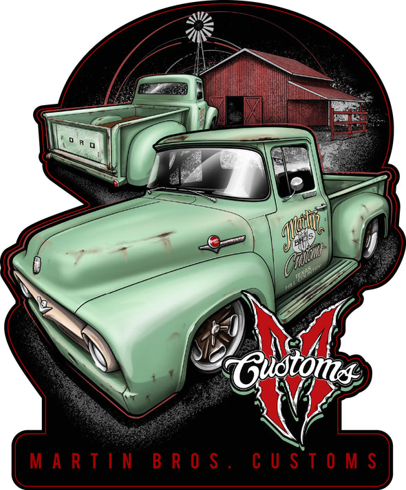 CUSTOM METAL SIGN '56 FORD